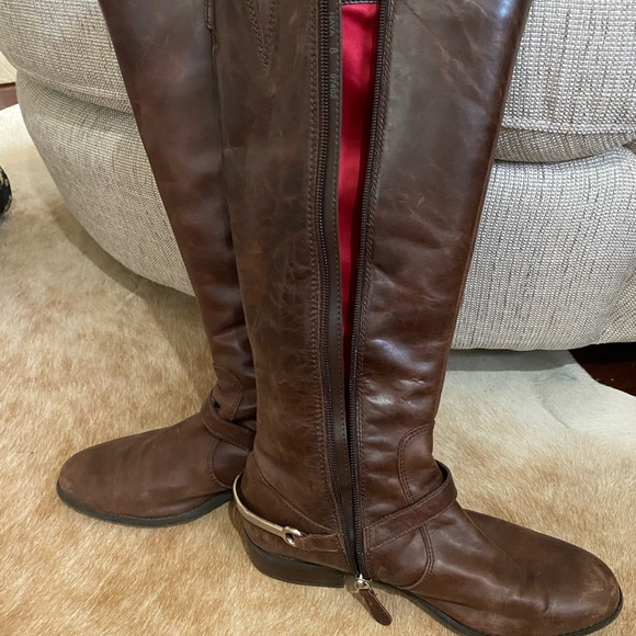 Diana Ferrari high knee brown boots size 8 - Picture 4 of 7